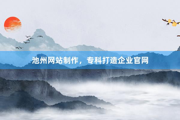 池州网站制作，专科打造企业官网